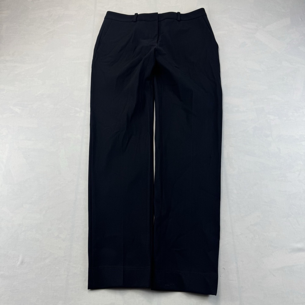 Irie Wash Womens Small Wide Leg Dress Pants Navy Career Office Stretch